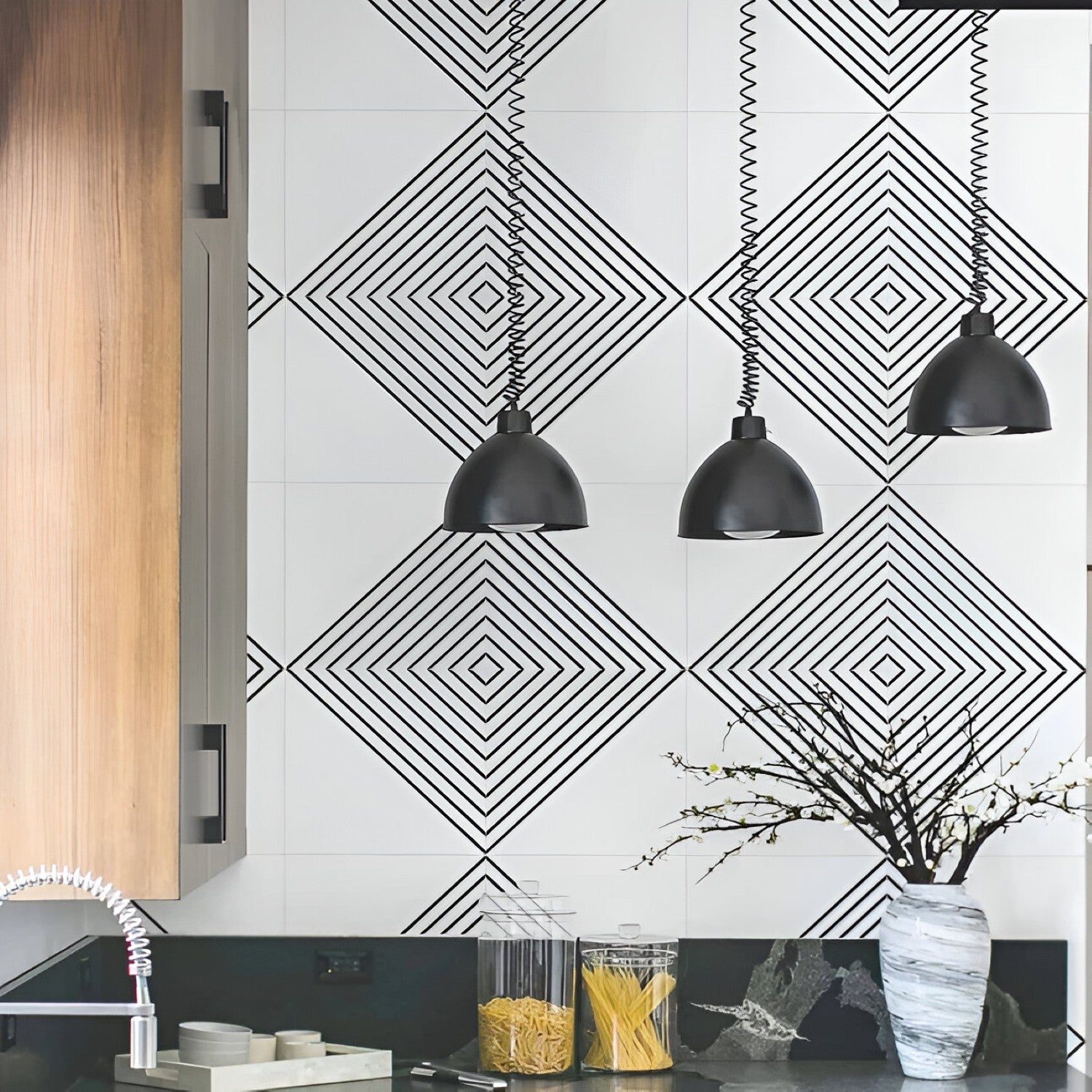designer tiles for kitchen wall