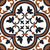 Dictate Red Brown Moroccan Vitrified Tile 12 Inch x 12 Inch