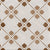 Ducati Beige Decor 1 Moroccan Vitrified Tile 8 * 8 Inch
