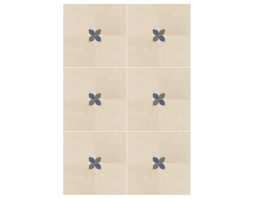 Element Crema Vitrified Tile 24 x 24 Inch pattern layout