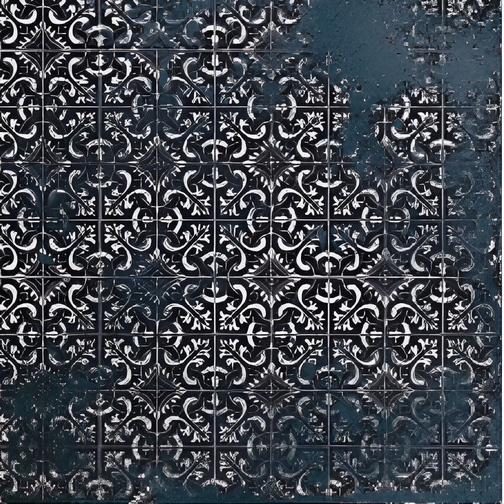 Emerald Aqua Moroccan Vitrified Tile 12 Inch x 12 Inch