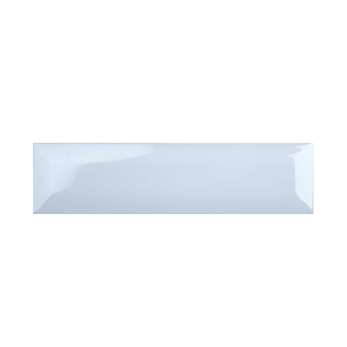 Ice Blue Bevelled Subway Tile 3 x 12 Inch