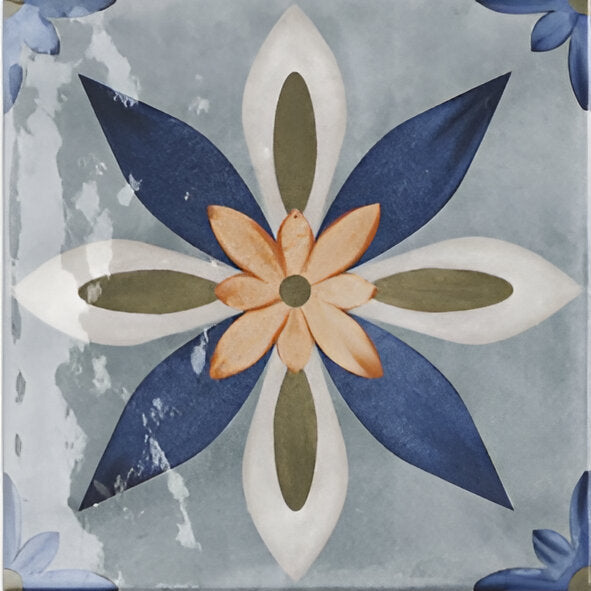 Lucido Bloom Vitrified Gloss Tile 8 * 8 Inch