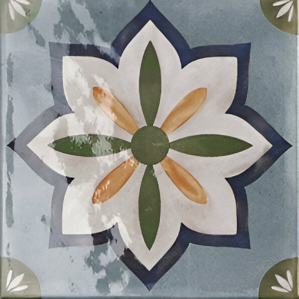 Lucido Phool Vitrified Gloss Tile 8 * 8 Inch (K)