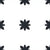 Luxure Black Sun Moroccan Matt Tile 8 * 8 Inch