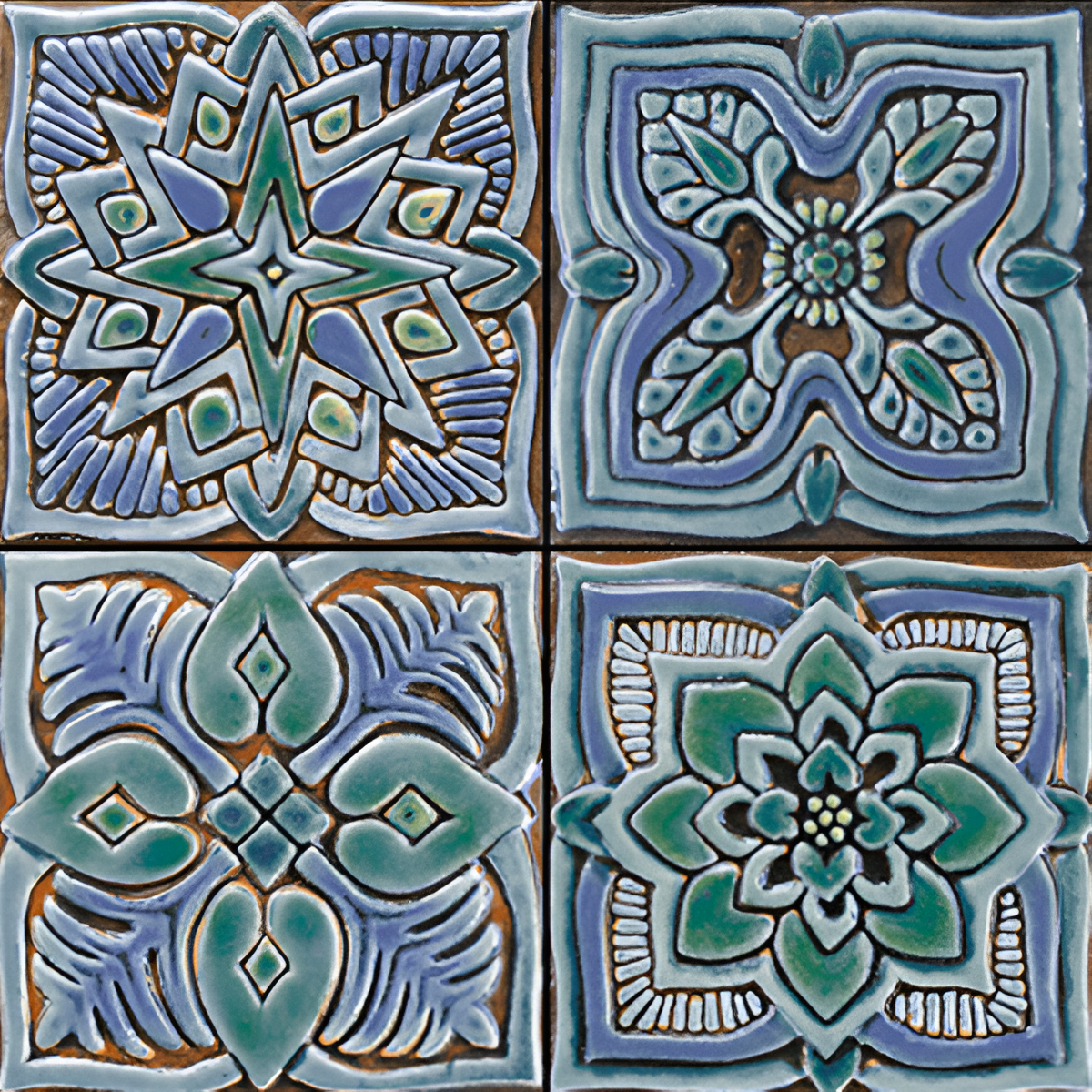 LX-87 Embossed Ceramic Tile 12 Inch x 12 Inch