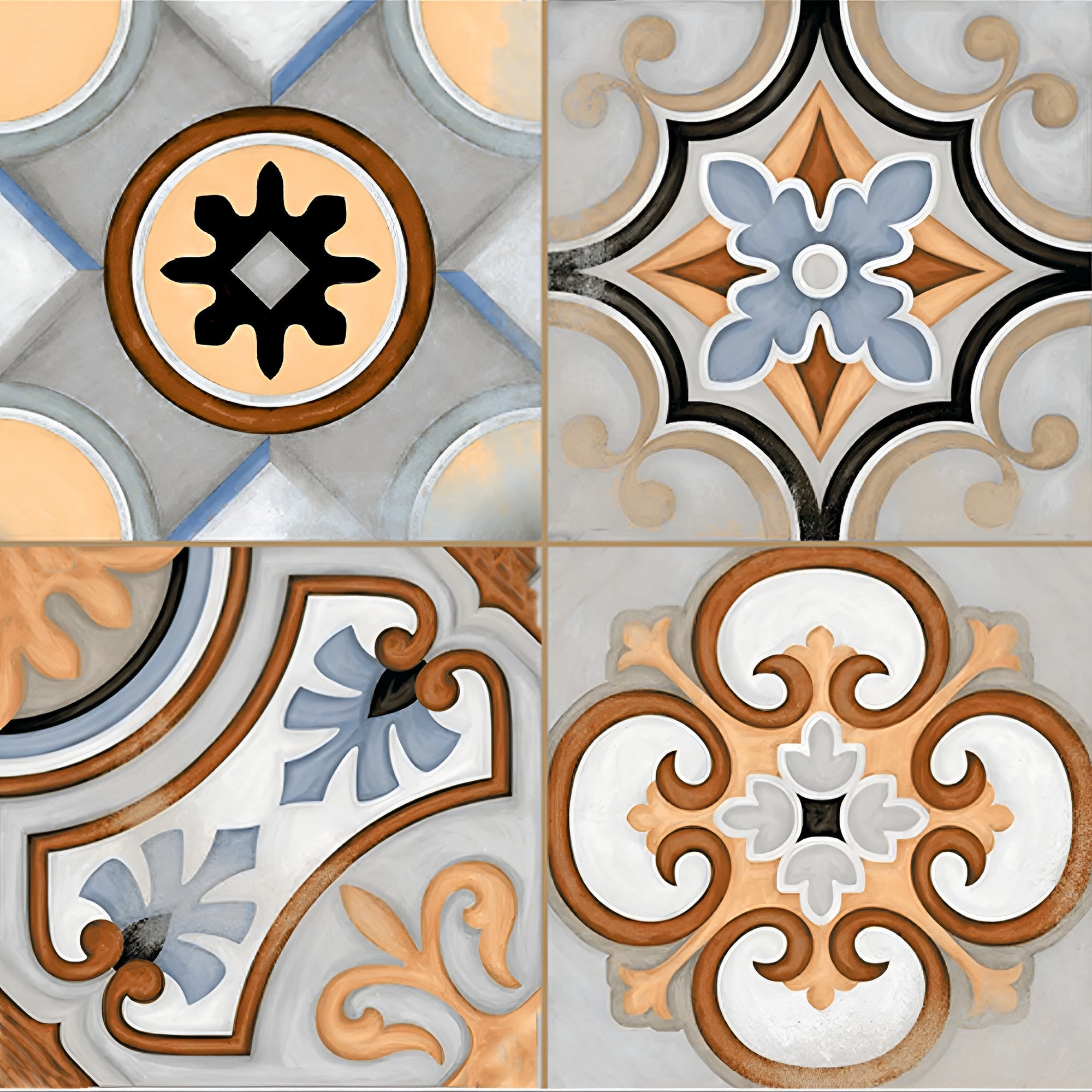 M-078 Moroccan Vitrified Tile 12 Inch x 12 Inch