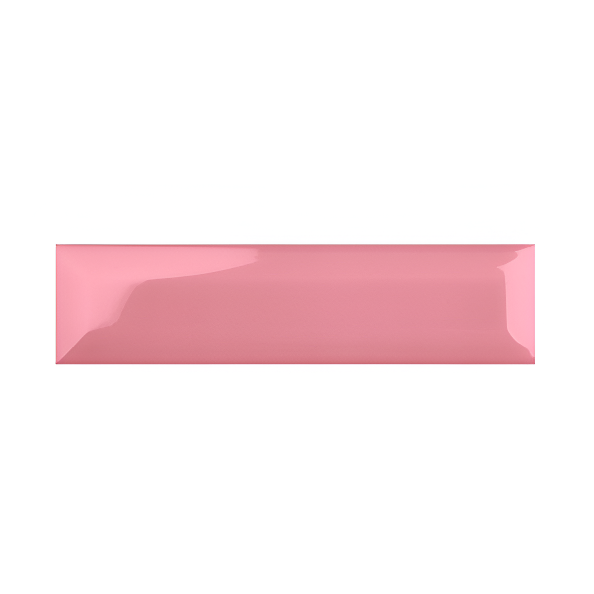 Magenta Bevelled Subway Tile 3 Inch x 12 Inch
