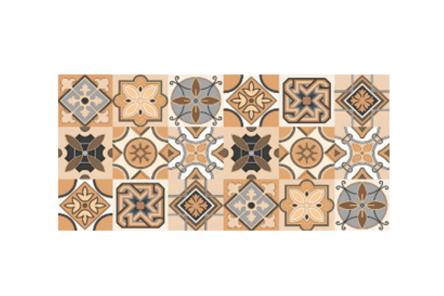 Marcos Brown Vitrified Moroccan Tile 24*48 Inch