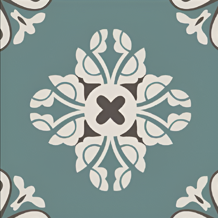 MC-25 Moroccan Ceramic Tile 12 Inch x 12 Inch