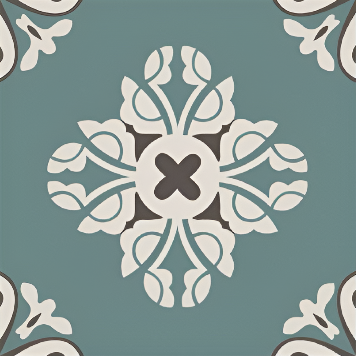 MC-25 Moroccan Ceramic Tile 12 Inch x 12 Inch