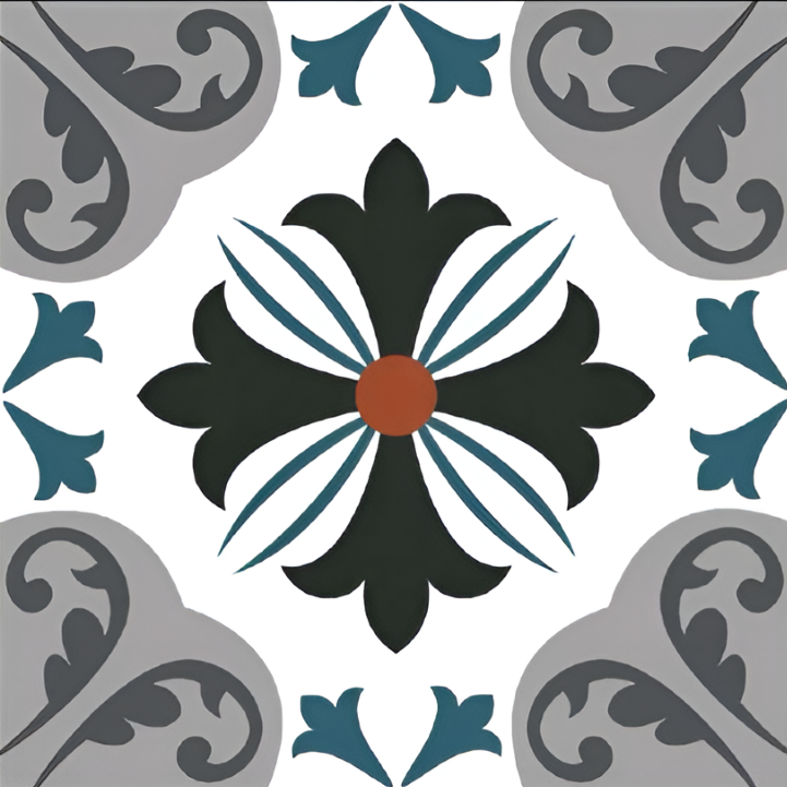 MC-27 Moroccan Ceramic Tile 12 Inch x 12 Inch