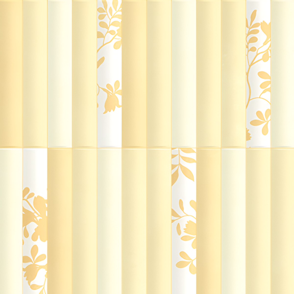 MD-53 Fluted Ceramic Tile 12 Inch x 12 Inch