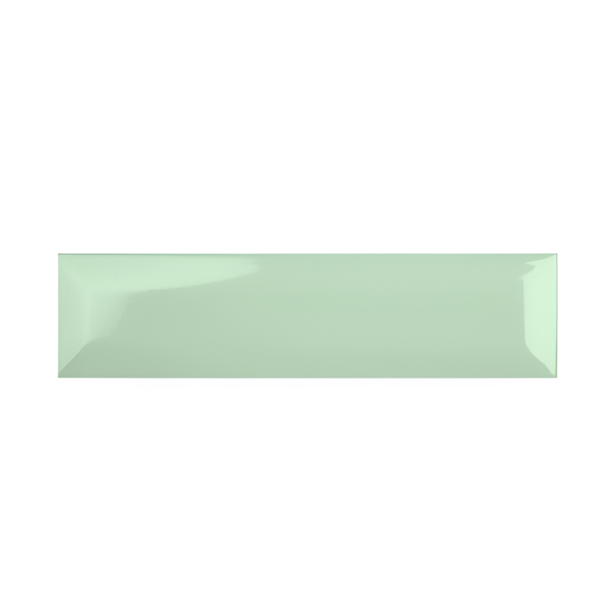 Mint Pista Bevelled Subway Tile 3 Inch x 12 Inch