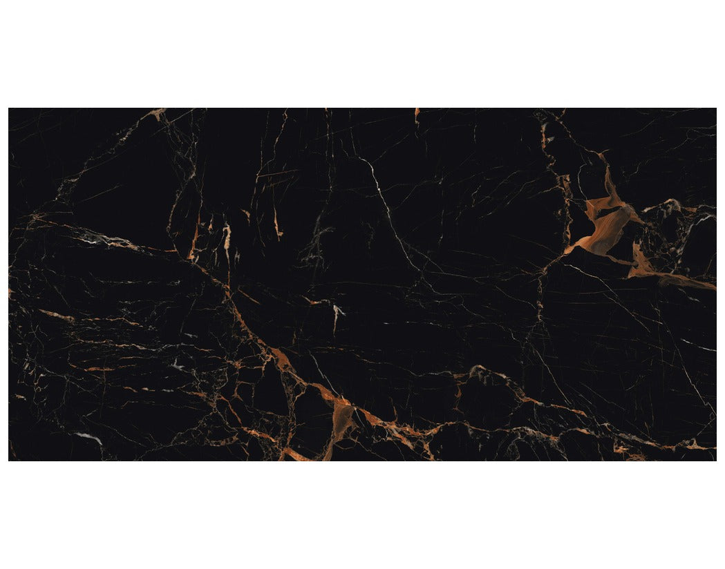 Panther Black Vitrified Tile 24*48 Inch swatch