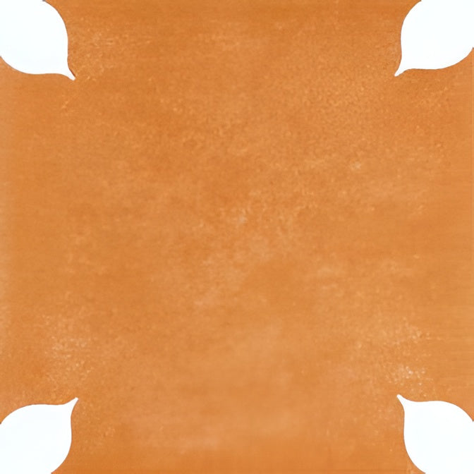 Petal Yellow Ceramic Athangudi Tile 12 Inch x 12 Inch