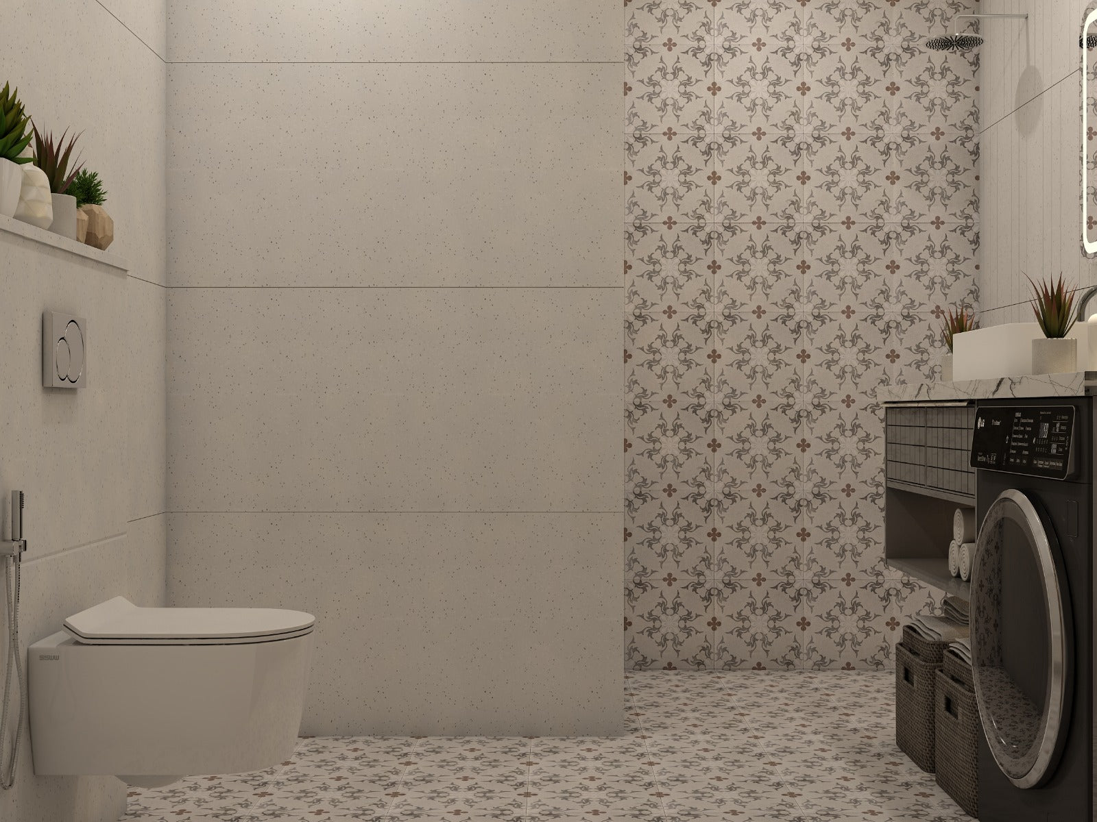 CTB-03 Moroccan Vitrified Tile 12 Inch x 12 Inch