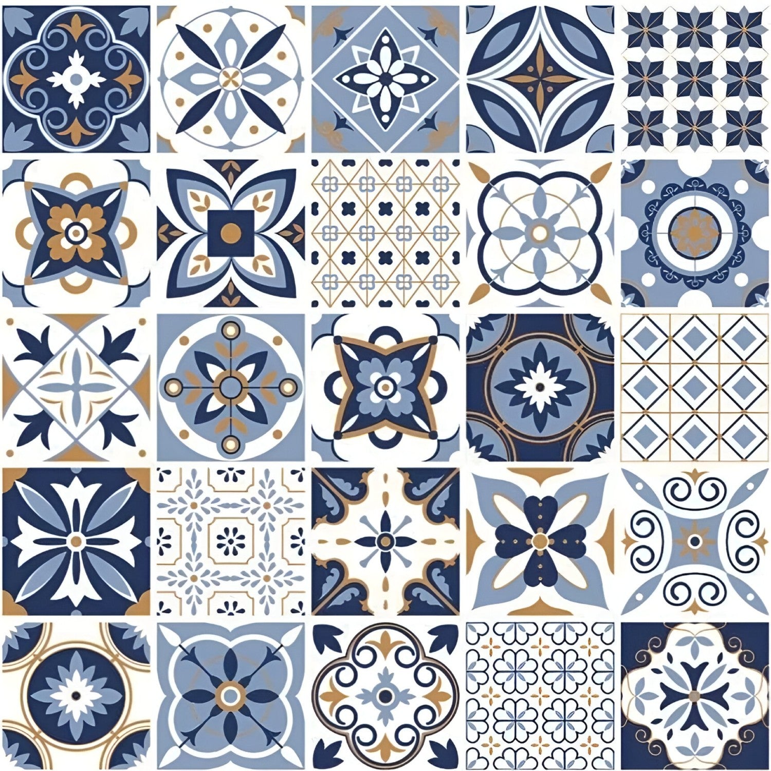 Rangoli Blue Moroccon Tile 24*24 Inch