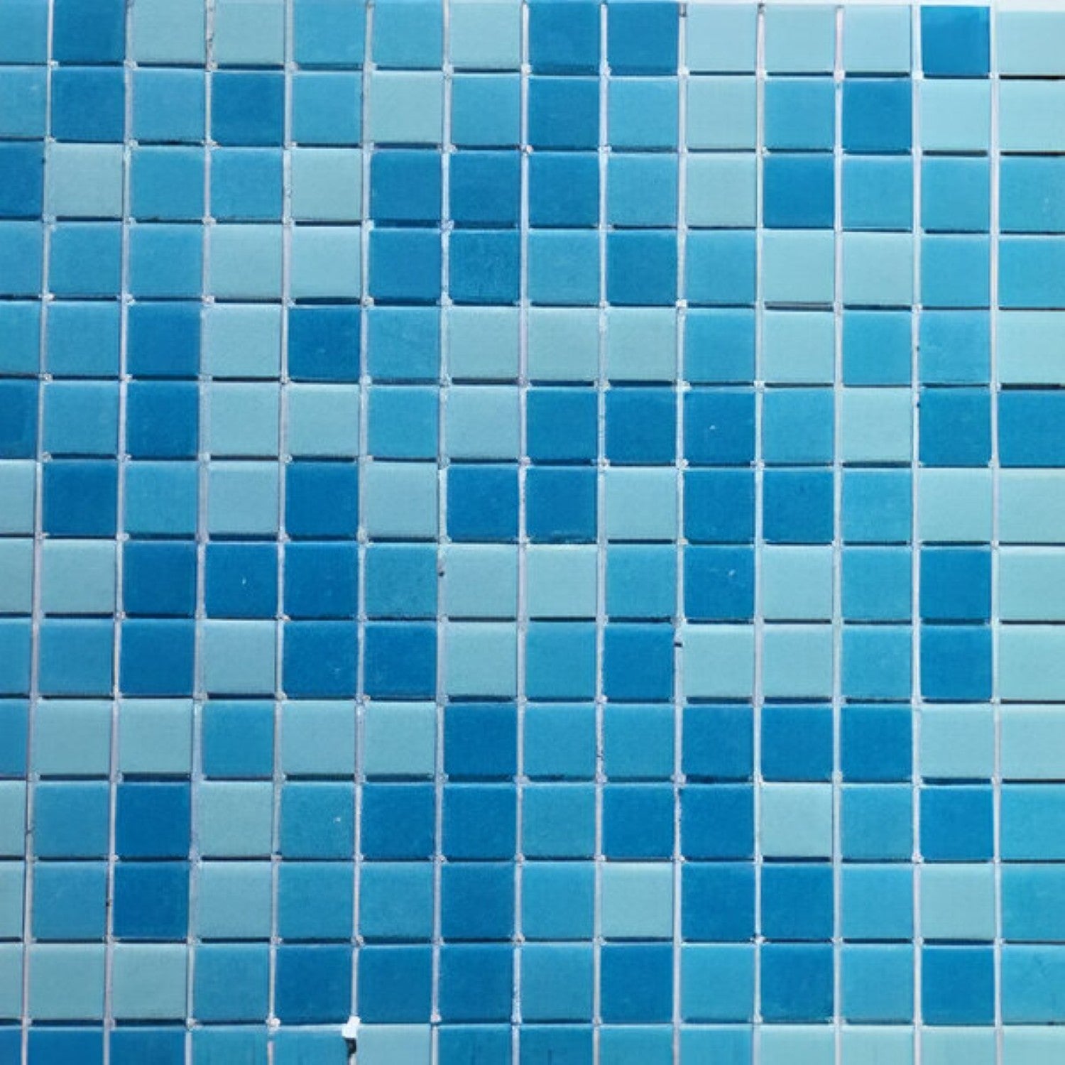 Silicon Blue Mosaic Glass Tile 12x12 Inch