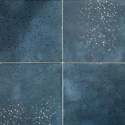 Space Blue Terrazzo Vitrified Tile 12 * 12 Inch