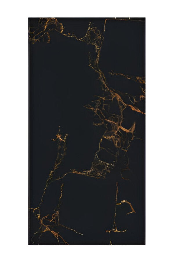 Spider Black Marble Vitrified Tile 24 * 48 Inch