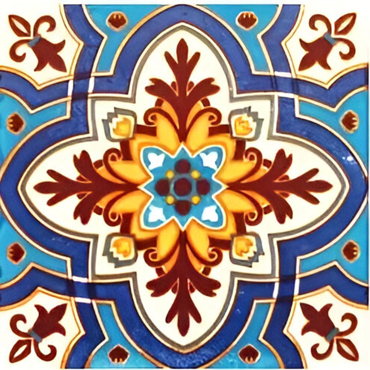 Tth-44p8 Porcelain Tile 4x4 Inch