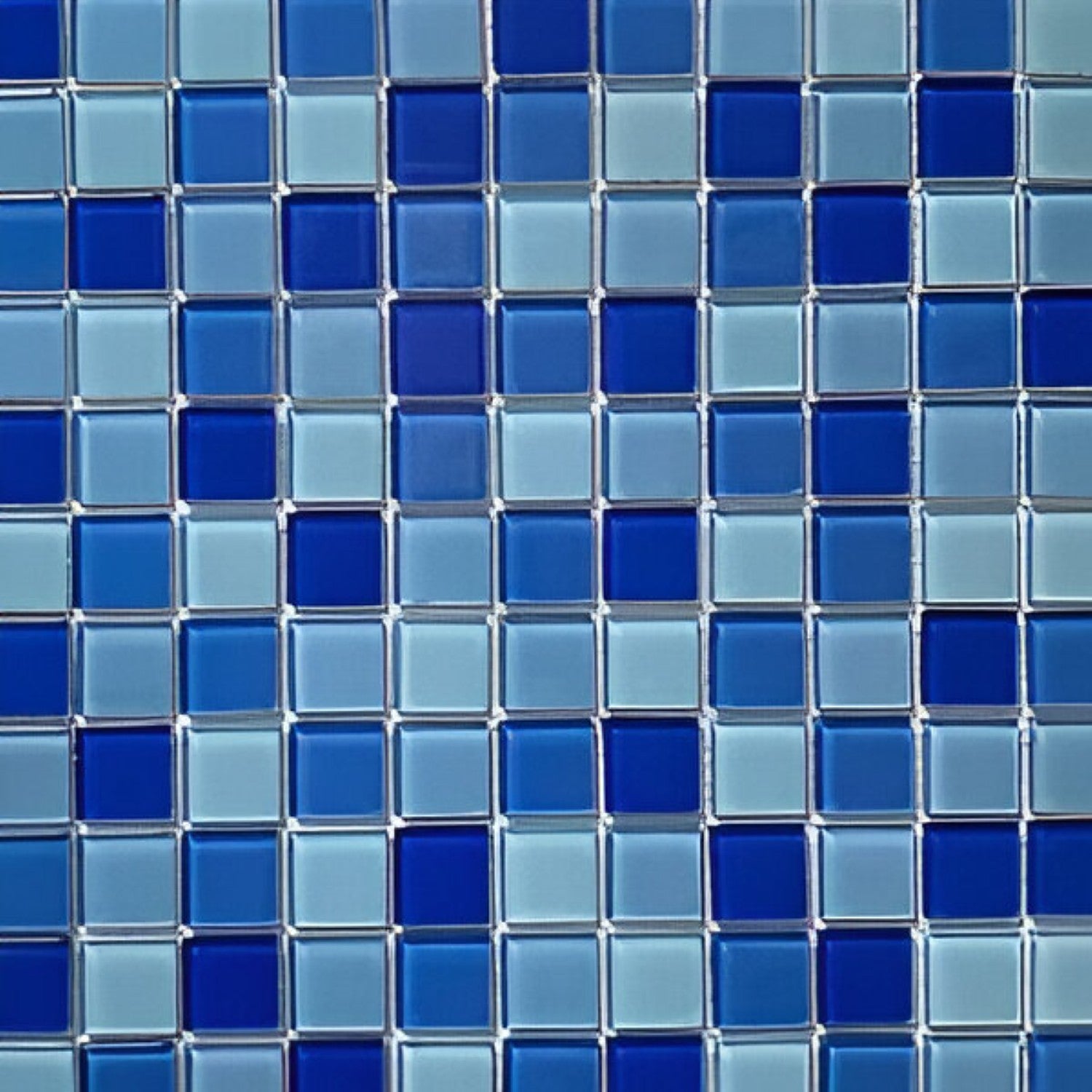 Vega Blue Mosaic Glass Tile 12x12 Inch