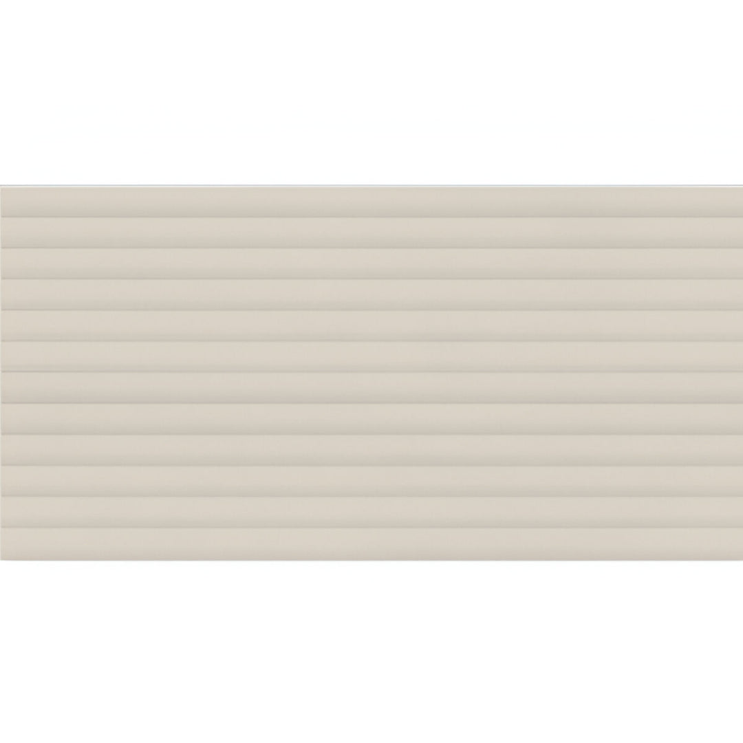 Vinyl Ivory Ceramic Tile 12 x 24 Inch