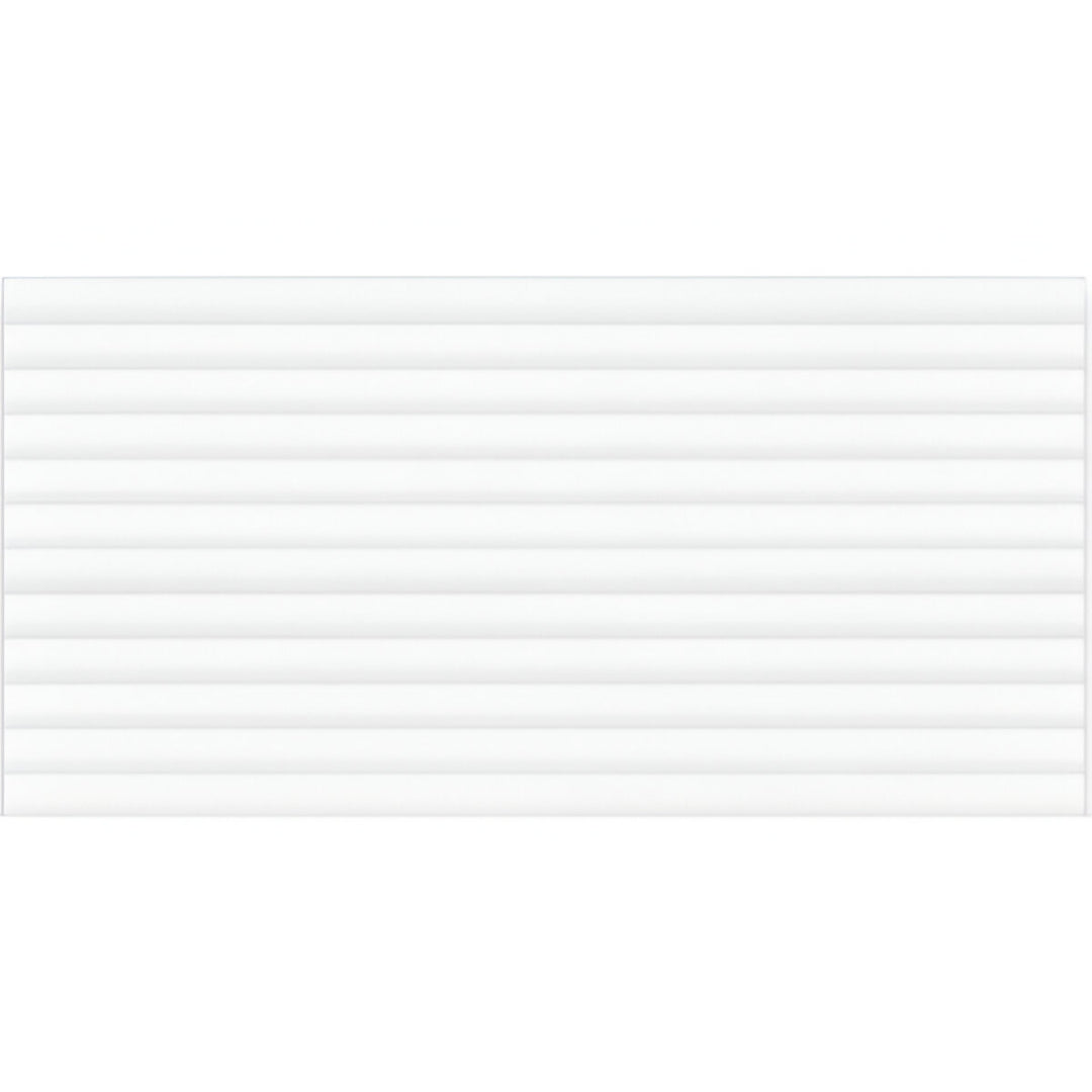 Vinyl White Ceramic Tile 12 x 24 Inch