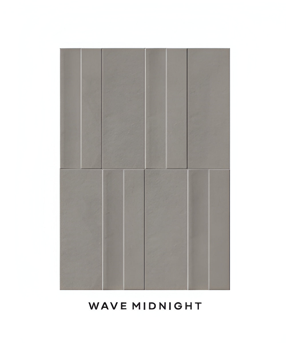 Wave Midnight Subway Tile 3 * 9 Inch