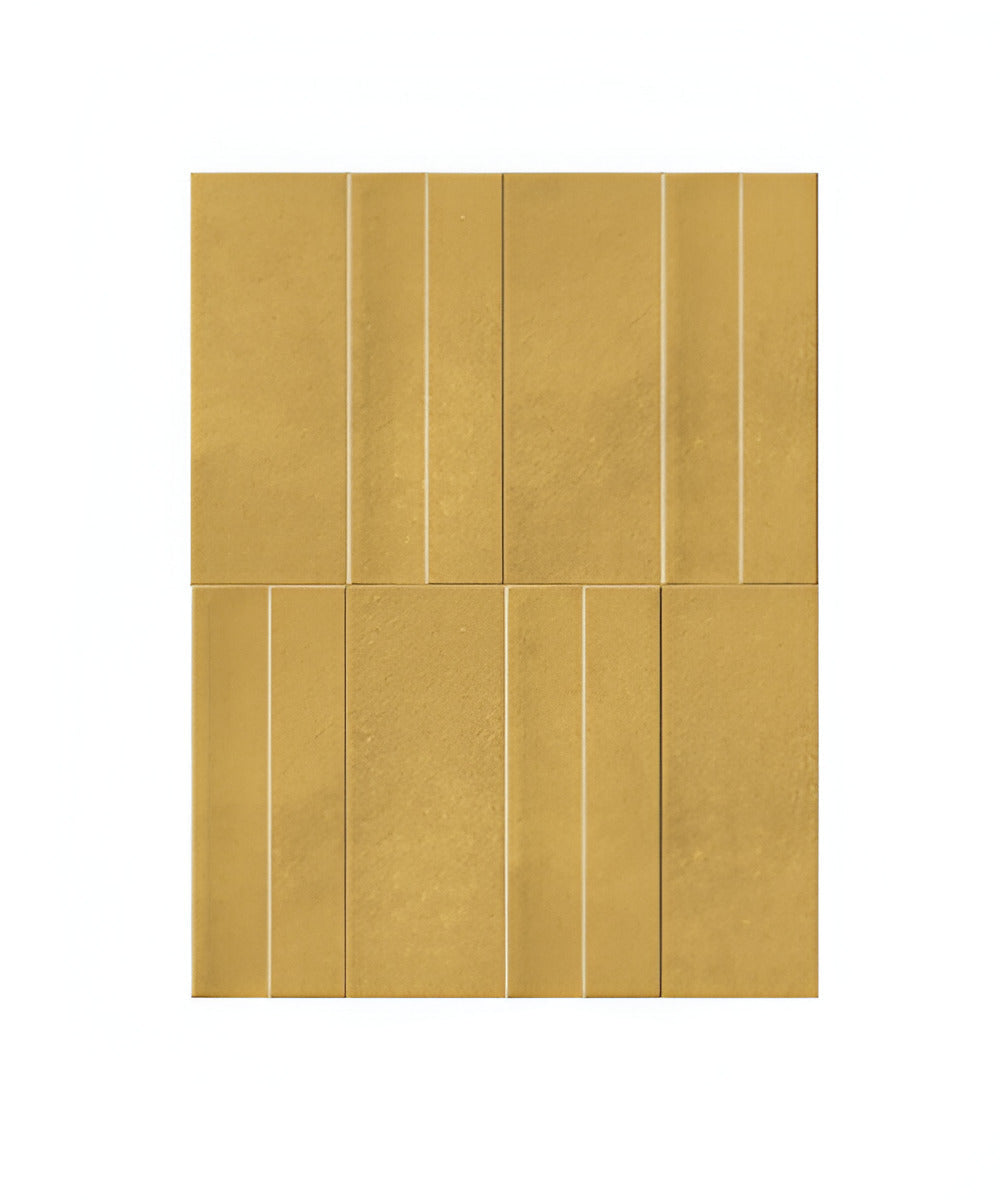 Wave Ochre Subway Tile 3 * 9 Inch