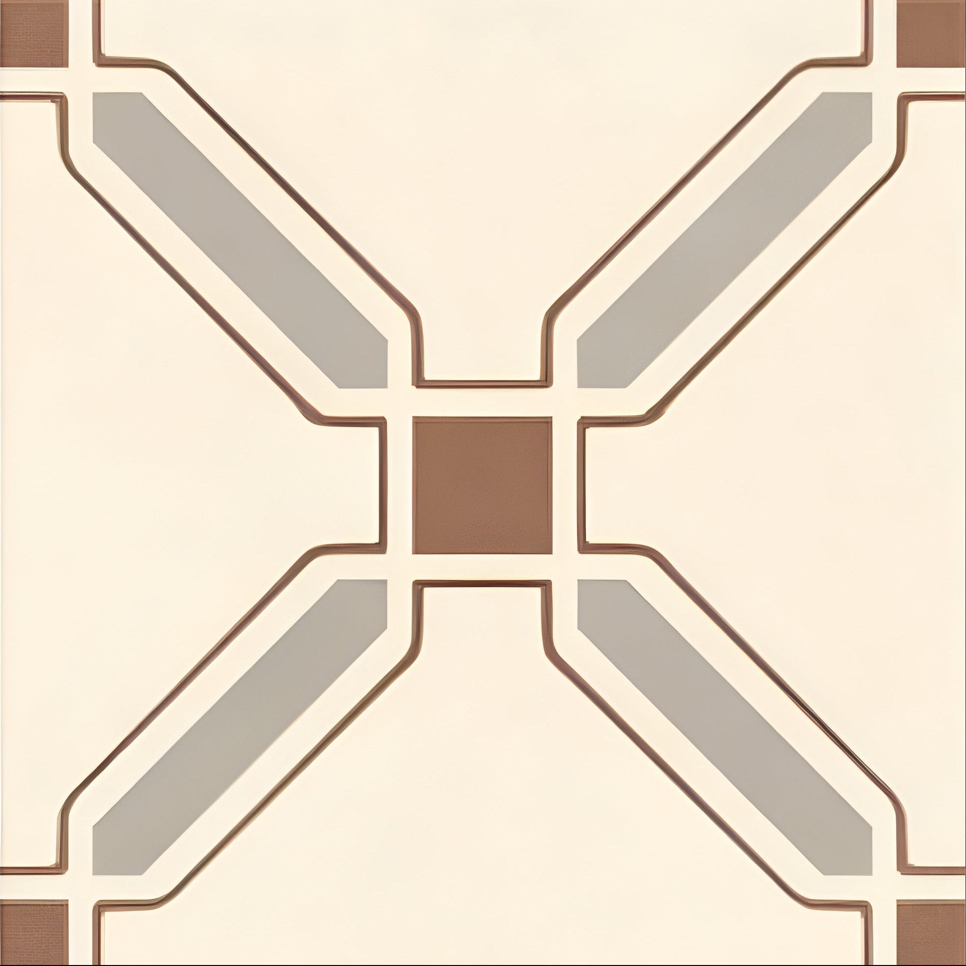 Zibrano Badge Moroccan Vitrified Matt Tile 8 * 8 Inch