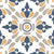 Zibrano Leaf Moroccan Vitrified Tile 8 * 8 Inch