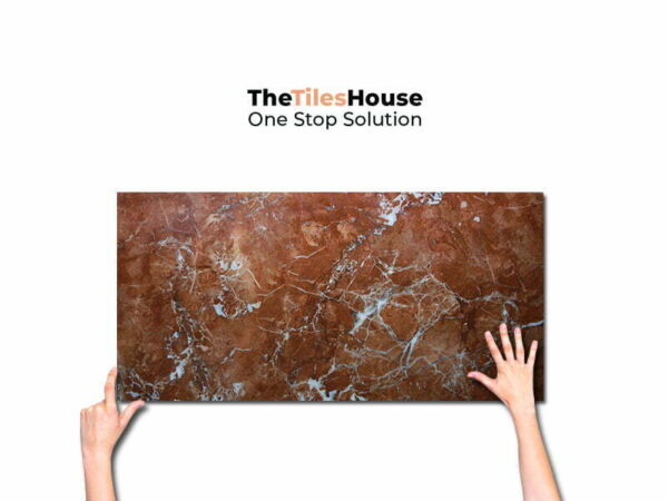 Brown Elecante High Gloss Vitrified Tiles 24*48 inch