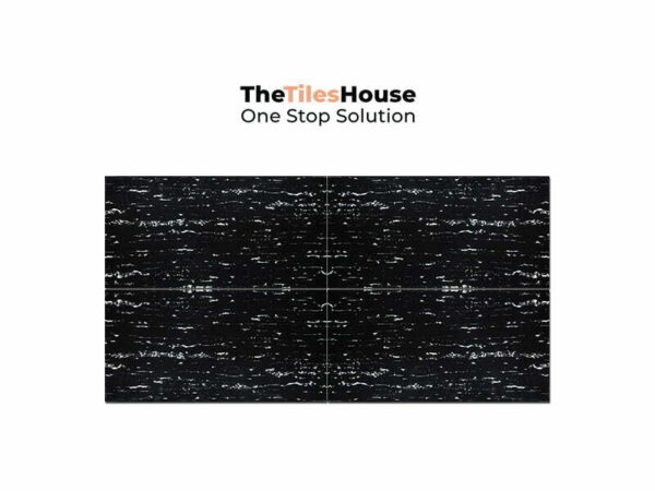 Black Waves High Gloss Vitrified Tiles 24*48 inch