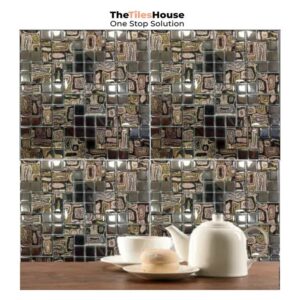 Brown Fusion Mosaic Tile 12inch * 12inch