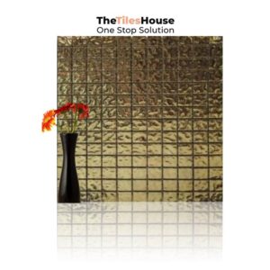 Gold chips Mosaic Tile 12inch * 12inch