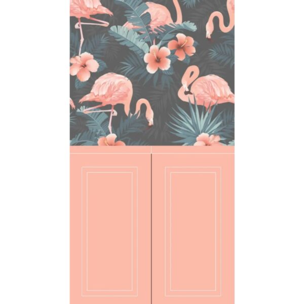 Pink Fauna 1 Wallpaper Set Tile 24 Inch x 48 Inch