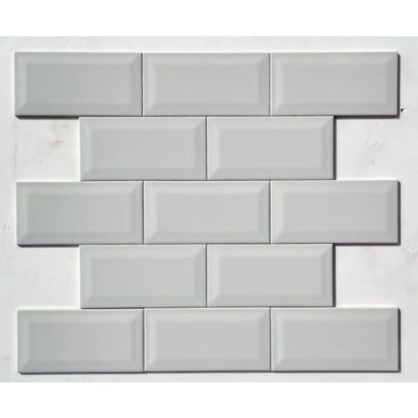 Cool Grey Bevelled Subway Tile 4 Inch * 8 Inch